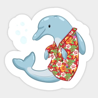 Dolphin Vacation Sticker